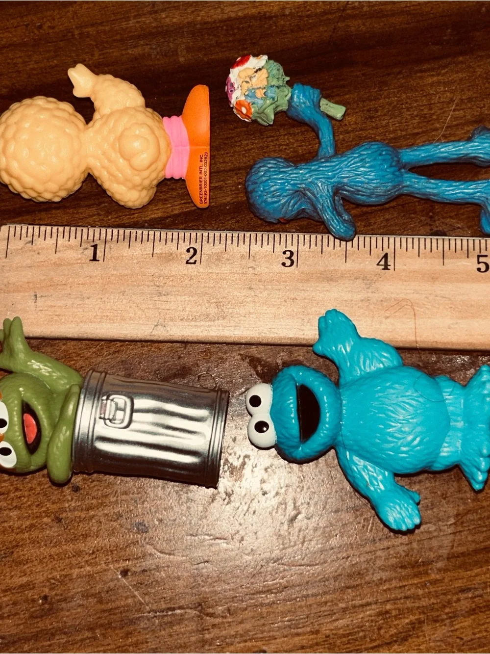 4 Sesame Street Characters Figures Cake Decorating Toppers Oscar Cookie Monster